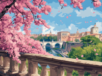 Rome, spring, blossoming