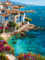 A small seaside town at the bay