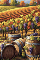 A grape harvest scene
