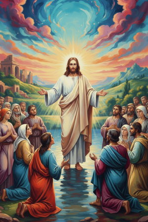 Jesus and his disciples