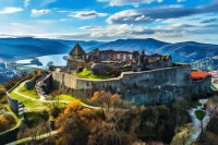 Visegrád castle landscape