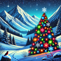 The little bird and the Christmas tree