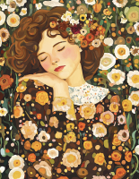 Klimt style: Spring